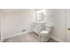 Bathroom featuring a modern vanity, updated fixtures, and tile flooring at 2027 Jefferson Dr, Hillsborough, NC 27278