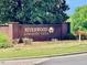 Neighborhood welcome sign reading 'Riverwood Athletic Club' at 209 Mccarthy Dr, Clayton, NC 27527