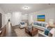 Comfortable living room featuring neutral decor and wood flooring at 232 Kanewind Ter, Apex, NC 27523