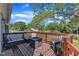 Back deck with fire pit and outdoor seating, perfect for entertaining or relaxation at 2501 Ferrell Rd, Durham, NC 27704