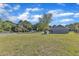 A sprawling yard with lush lawn and mature trees, perfect for outdoor activities at 2501 Ferrell Rd, Durham, NC 27704