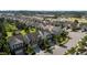 Aerial view of a well-planned neighborhood showcasing tree-lined streets and community amenities at 309 Windy Peak Loop, Cary, NC 27519