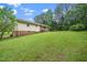 Large backyard with a grassy lawn at 4006 Daniel Rd, Durham, NC 27703