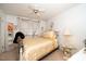 Bedroom featuring decorative curtains and gold bedding at 4006 Daniel Rd, Durham, NC 27703