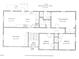 An overhead layout of the home's first floor shows room dimensions and layout at 4006 Daniel Rd, Durham, NC 27703