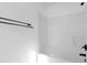 Clean bathroom featuring shower and black fixtures at 413 Redpath Dr, Garner, NC 27529