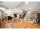Finished basement providing space for seating and a play area at 415 Forsyth St, Raleigh, NC 27609