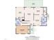 Detailed floor plan of the home's main floor, including living room, dining room, sunroom, and primary suite with dimensions at 4900 North Hills Dr, Raleigh, NC 27612