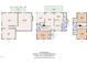 Comprehensive floor plan showcasing the layout of all levels in the home with labeled rooms and dimensions at 4900 North Hills Dr, Raleigh, NC 27612