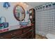 Quaint bathroom features a unique sink basin and decorative elements at 5100 Yale Ct, Graham, NC 27253