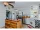 Kitchen features white cabinets, stainless appliances, wood countertops, and island at 5100 Yale Ct, Graham, NC 27253