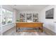 Cozy office space with ample natural light and stylish decorative shelving at 511 Lochalsh Dr, Gibsonville, NC 27249