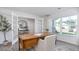 Bright office space with a wooden desk, neutral decor, and ample natural light at 511 Lochalsh Dr, Gibsonville, NC 27249