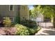 Secluded backyard with lush greenery, gated access and a detached two-car garage for added convenience at 518 S Main St, Wake Forest, NC 27587