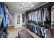 Spacious walk-in closet featuring custom shelving and organization systems at 518 S Main St, Wake Forest, NC 27587