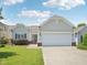 Charming one-story home with a two-car garage, well-maintained landscaping, and a welcoming entrance at 519 Garendon Dr, Cary, NC 27519