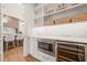 Butler Pantry with shelves and under cabinet wine storage at 909 N Gregson St, Durham, NC 27701