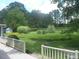 Lovely backyard with a fenced area, and beautiful ornamental grass displays and an expansive manicured lawn at 915 Phils Creek Rd, Chapel Hill, NC 27516