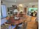 Charming dining area with a wooden table and view of the living area at 915 Phils Creek Rd, Chapel Hill, NC 27516