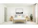 Bright bedroom with hardwood floors, light wood furnishings, neutral walls, and natural lighting at 00 Hanover Dr, Sanford, NC 27330