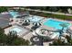 Enjoy the community pool and waterslide with shaded seating at 104 Crossway Ln, Holly Springs, NC 27540