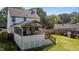 Home features a screened in porch and wooden deck, perfect for outdoor entertaining at 1114 Balmoral Dr, Cary, NC 27511