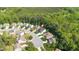 The house with location pin surrounded by beautiful landscape at 114 Bell Tower Ct, Elon, NC 27244