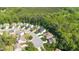 Beautiful aerial view of the neighborhood showing the winding roads at 114 Bell Tower Ct, Elon, NC 27244