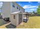 Backyard showcasing the shed and rear of the house at 120 Cobblebrook Ct, Holly Springs, NC 27540