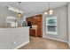 Charming kitchen and breakfast area with stylish pendant lighting, cabinetry, and natural light. Perfect for any home chef at 120 Cobblebrook Ct, Holly Springs, NC 27540