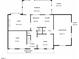 Detailed floorplan of the home showcasing the layout of rooms on the first floor at 1213 Indian Trail Dr, Raleigh, NC 27609