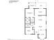 Detailed floor plan showcasing the layout of the home with room dimensions at 140 Heatherwood Dr, Apex, NC 27502
