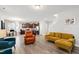 Open-concept living space with a direct view of the kitchen offering seamless interaction and a spacious atmosphere at 147 Antler Steel Dr, Clayton, NC 27527