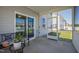 Covered patio perfect for outdoor relaxation and entertaining guests at 147 Antler Steel Dr, Clayton, NC 27527