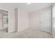 Bedroom featuring carpeted floors, a neutral wall color, and a doorway leading to another room at 1839 Huntley Way, Burlington, NC 27215