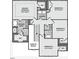 Second floor plan features a primary bedroom with walk-in closet, laundry, and three additional bedrooms at 246 Pretty Run Branch Ln, Wendell, NC 27591