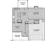 Main floor plan features a great room, kitchen with breakfast area, dining room, and two car garage at 246 Pretty Run Branch Ln, Wendell, NC 27591