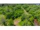 An aerial view of a lush green area featuring a paved path winding through the trees at 2517 Medway Dr, Raleigh, NC 27608