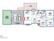 Floor plan showing layout of home, including kitchen, bedrooms, and living spaces at 2608 Knightwood Rd, Fuquay Varina, NC 27526
