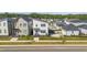 Modern two-story home with professionally landscaped front yard and attached garage at 270 Wendover Pkwy, Pittsboro, NC 27312