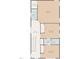 Upstairs floorplan showing large bedrooms, multiple baths, and large walk-in closet at 270 Wendover Pkwy, Pittsboro, NC 27312