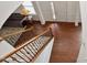 Entryway showcases hardwood floors, staircase, and a glimpse of the living room at 2737 Casper Creek Ln, Raleigh, NC 27616