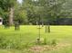 Expansive yard with newly planted trees and bird feeders, perfect for enjoying nature and local wildlife at 3005 Buckhorn Rd, Sanford, NC 27330