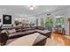 Open concept living room with hardwood floors and lots of natural light at 3005 Buckhorn Rd, Sanford, NC 27330