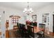 Cozy dining room featuring a wooden table and chairs set on an oriental rug at 310 Henderson St, Oxford, NC 27565