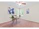 Office space featuring a modern desk and artwork at 33 Carrington Cir, Angier, NC 27501