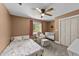 Comfortable bedroom with a window, closet, and crib for a Bedroom setup at 409 W Holding St, Smithfield, NC 27577