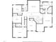 This is a detailed second-floor layout featuring bedrooms, bathrooms, and walk-in closets; the primary bedroom has a luxurious bath at 415 Waverly Hills Dr, Cary, NC 27519