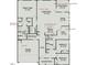 Detailed floor plan showcasing the layout and dimensions of the home's interior spaces at 445 Olivia Crossing Ct # 22, Four Oaks, NC 27524