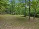 Large backyard with lush green grass and mature trees, perfect for outdoor activities at 4701 Brock Dr, Hurdle Mills, NC 27541
